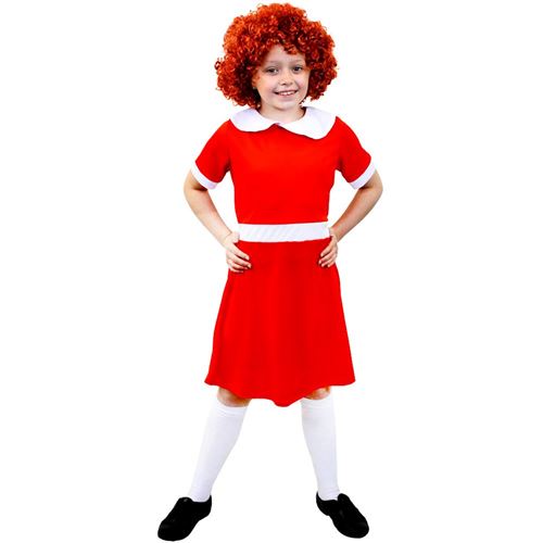 Déguisement de la célèbre petite orpheline avec sa robe rouge ( Taille Large)