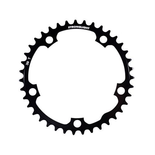 Plateau route diam 130 inter 39dts noir alu 5083 strong 8/9/10v. 5 branches