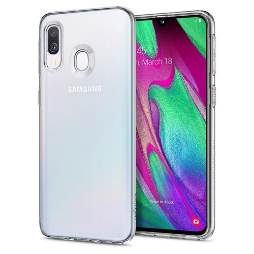 Spigen Liquid Crystal - Coque de protection pour téléphone portable - polyuréthanne thermoplastique (TPU) - limpide - pour Samsung Galaxy A40