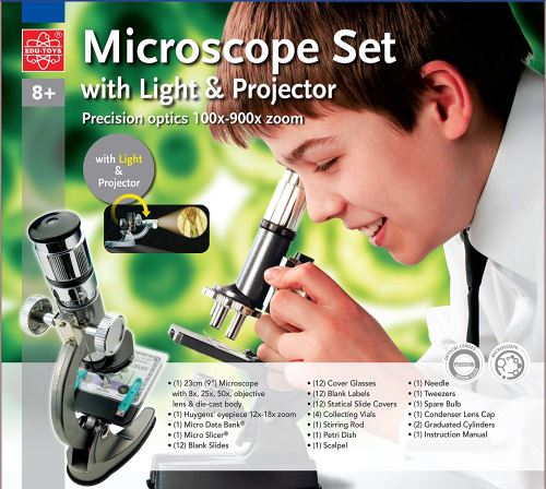 Microskop 100x - 900x Boîte à Main Microscope d'Études