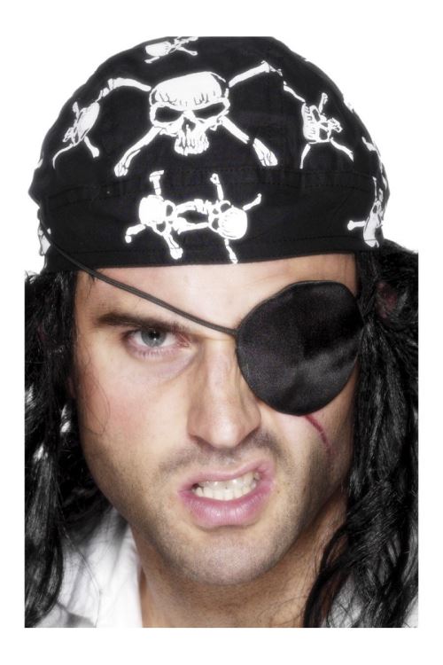 Cache œil de pirate en satin