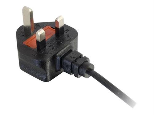 C2G Power Cord Splitter - Répartiteur d'alimentation - BS 1363 (M) pour IEC 60320 C13 - CA 250 V - 3 m - moulé - noir - Royaume-Uni