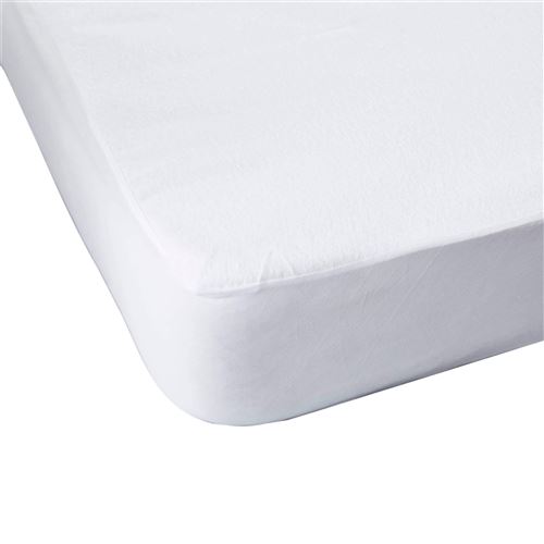 Protège matelas anti-acariens imperméable molleton 100% coton 160x200