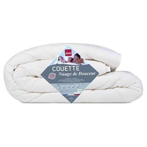 ABEIL Couette l&eacute;g&egrave;re NUAGE de DOUCEUR 220x240 cm blanc