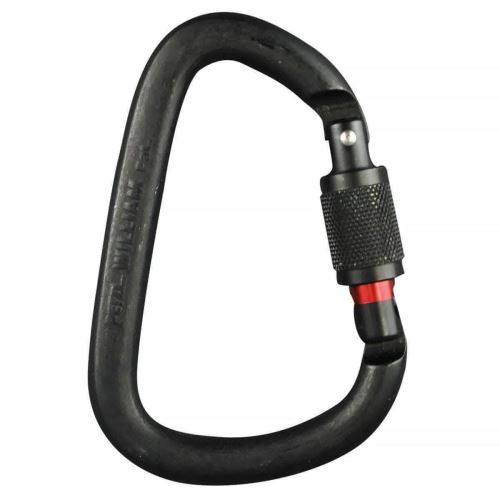 Mousqueton escalade William Screw Lock Petzl - Noir