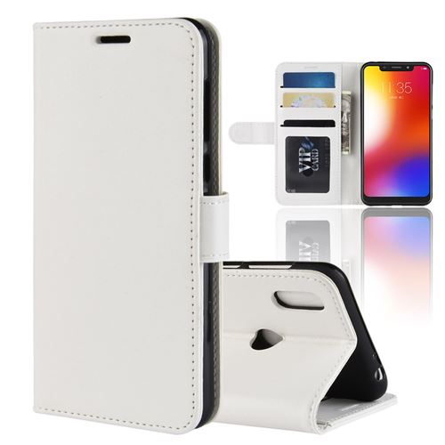 Etui en PU blanc pour votre Motorola One/P30 Play