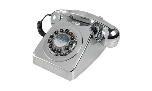 téléphone rétro modèle 746 chrome