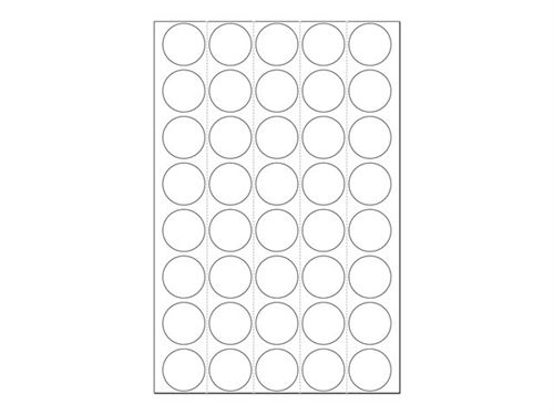HERMA Markierungspunkte, Durchmesser: 19 mm, weiß