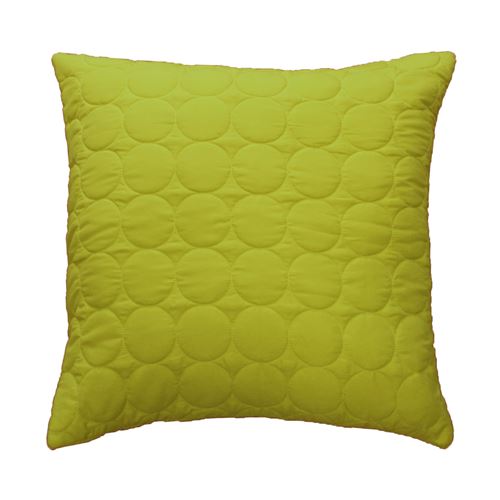 Housse de coussin +encart 40 x 40 cm microfibre unie candy Vert
