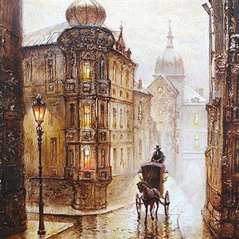 Peinture au diamant DIY 5D ZY292 - rue (30x30CM) - 1