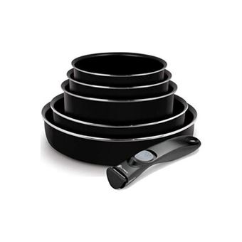 Set de poêles et casseroles Tefal Essential B3099002 8 pièces Noir - Achat  & prix