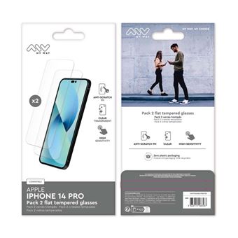 Pack de 2 vitres de protection d'écran en verre trempé