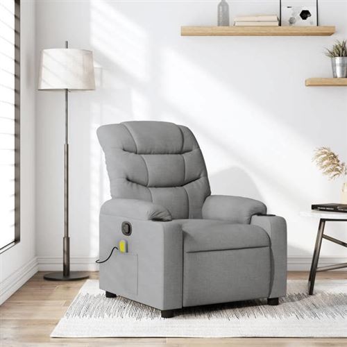 Non Communiqué Gris Vidaxl Fauteuil De Massage, Relaxation Tissu Clair