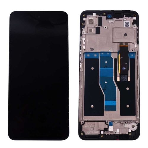 Ecran LCD Vitre tactile Noir Assemblés Sur Châssis Pour Motorola Moto G82 5G