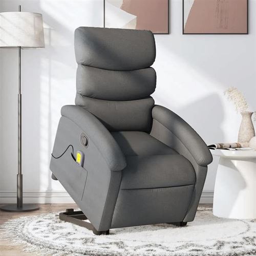 Non Communiqué Gris Vidaxl Fauteuil De Massage, Relaxation Tissu Foncé