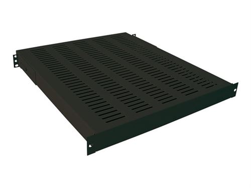 LogiLink Canovate - Étagère pour rack - noir, RAL 9005 - 1U - 19
