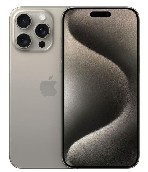 Apple iPhone 15 Pro Max 6,7" 256Go Titane Naturel Reconditionné avec Batterie neuve