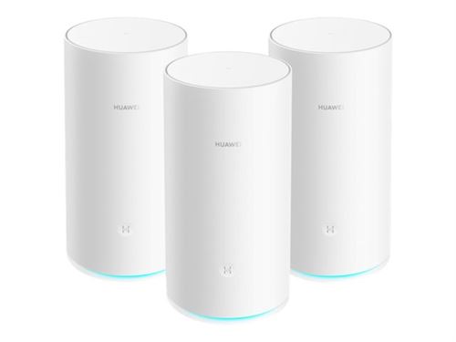Huawei WiFi Mesh - Système Wi-Fi (3 routeurs) - jusqu'à 400 m² - maillage - GigE, NFC - 802.11a/b/g/n/ac, NFC - Tri-bande