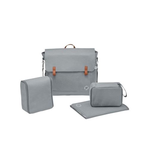 MAXI-COSI Sac a langer Modern Bag, avec matelas a langer et compartiment isotherme - Essential Grey