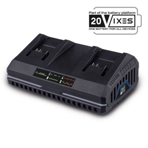 Non Communiqué Chargeur Double 4.5A 20V Batterie Universelle Pour La Gamme Scheppach 20V Ixes