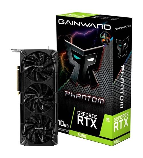 Carte Graphique Gainward Europe GeForce RTX 3080 NED3080U19IA-1020M 10Go GDDR6 1755MHz PCI-Express x16 Noir