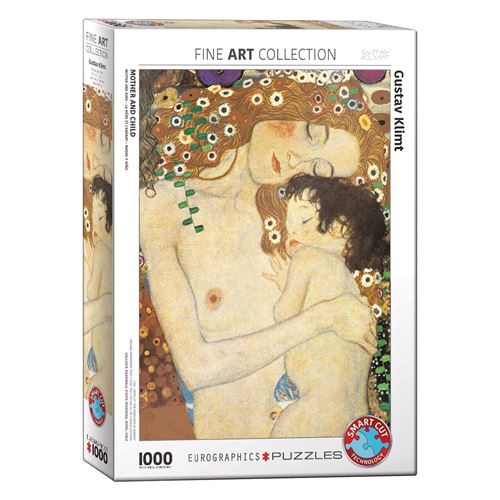Puzzle Eurographics - Gustav Klimt : Mère et Enfant (Détail), 1000 pièces (6000-2776)