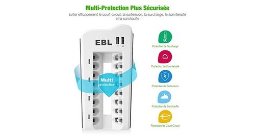 Pile rechargeable et chargeur EBL : un excellent rapport qualité