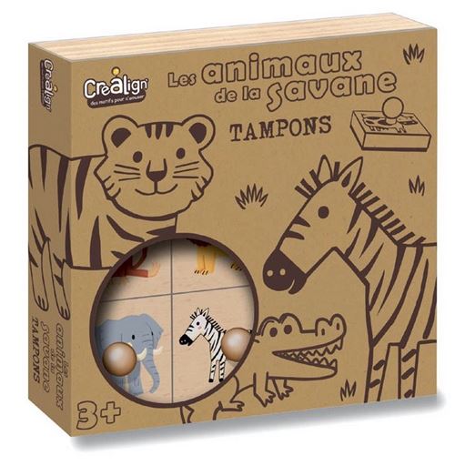 Non Communiqué Multicolore Coffret Tampons Animaux De La Savane - Etui