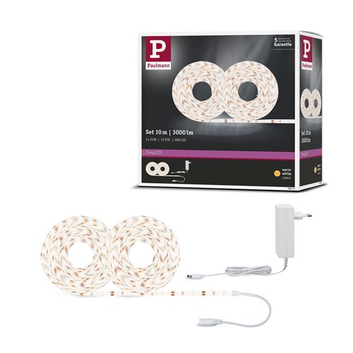 Ruban LED PAULMANN SimpLED 10 m blanc chaud 22 W