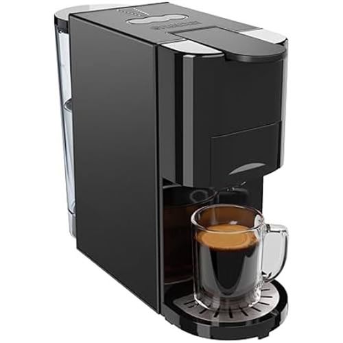 Non Communiqué Noir Machine À Café Multi-Capsules - Princess - 4-En-1 - 19 Bars - 800 Ml - 1450 W