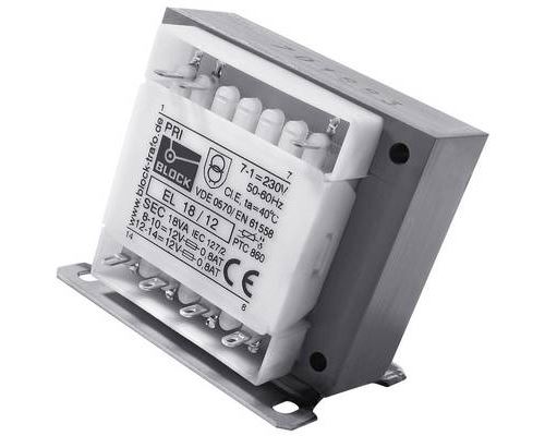 Block EL 50/18, 50VA Transformer, 2 x 18V