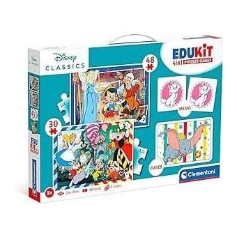 Edukit - Disney - Coffret apprentissage 4 en 1 - 2 puzzles, 1 mémo, 1 ...