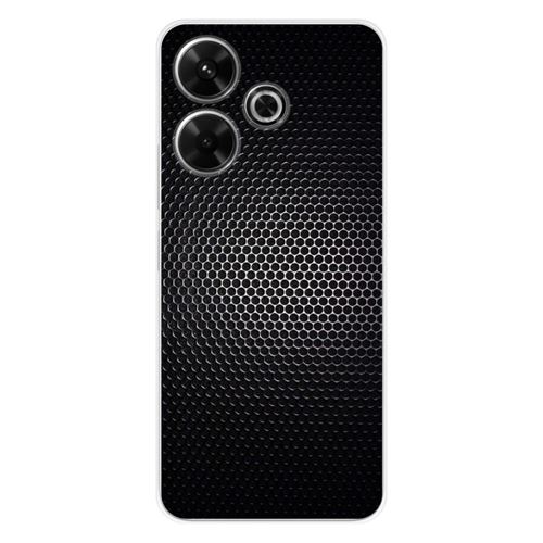 Coque en silicone imprimée compatible Xiaomi Redmi 13 4G Dark Metal