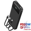 Batterie Externe 20000mAh Power Bank - Bilivein 22.5W Chargeur Portable PD USB C avec 3 Sorties Charge Rapide Compatible avec Téléphone Tablette