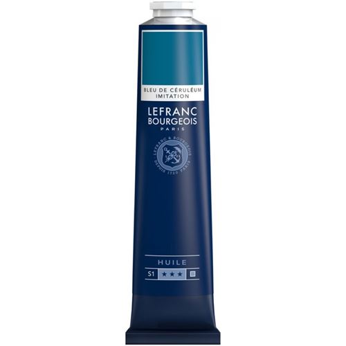 Peinture à l'huile en tube bleu de céruléum 150ml - Lefranc & Bourgeois