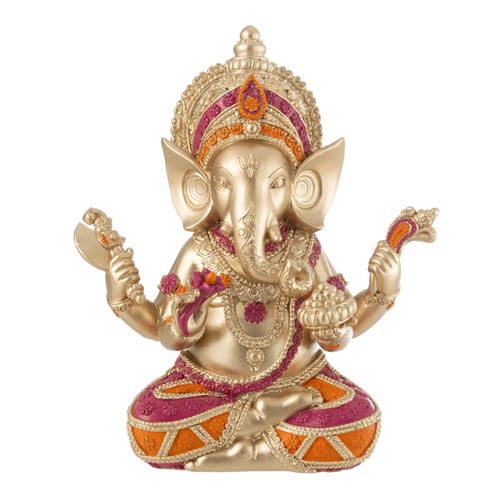 Non Communiqué Multicolore Statuette Déco En Résine "Ganesha" 18Cm