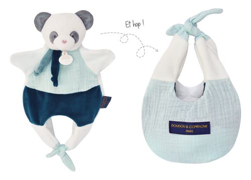 Doudou et Compagnie - Doudou Panda - Bleu et Blanc - Image 2
