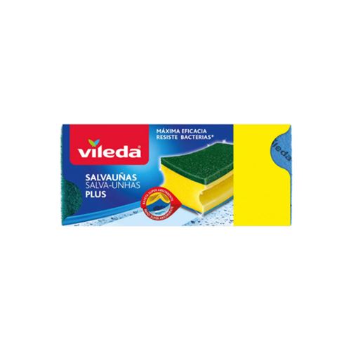 Lot VILEDA de 3 éponges à récurer double-face
