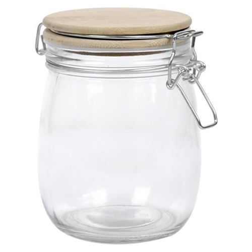 Non Communiqué Transparent Bocal De Conservation "Nourriture" 75Cl
