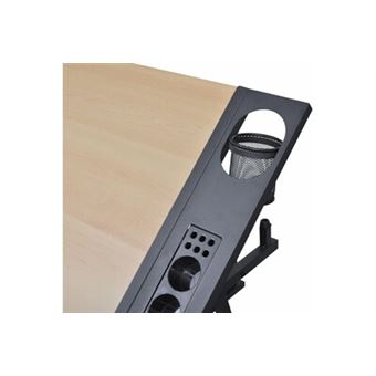 DlandHome Table à Dessin Inclinable/Pupitre 105 x 60 CM Bureau Dessin Professionnel Plateau
