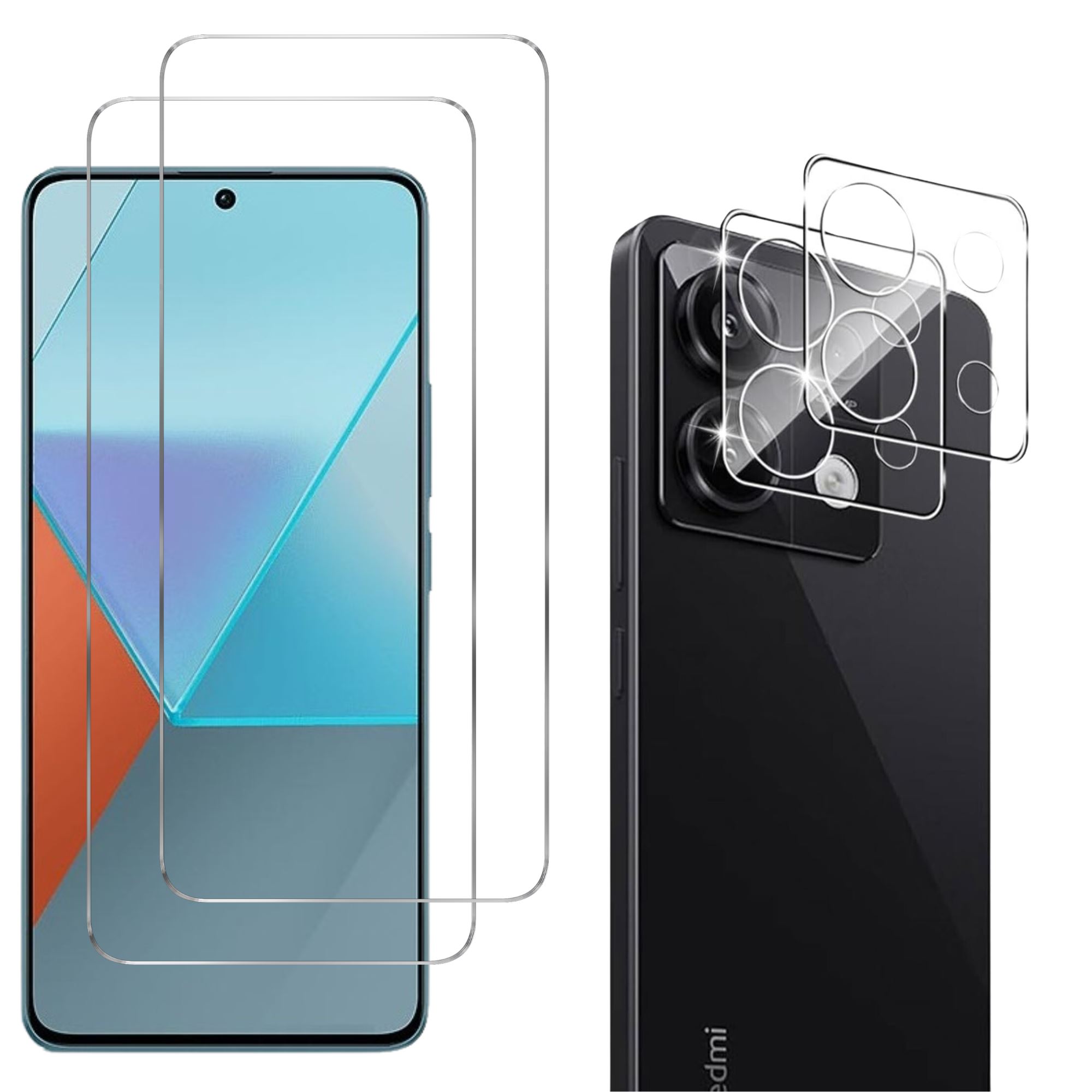 Coque Noire + Film Verre Trempé Pour Xiaomi 13 Et 13 Pro – Anti-Choc