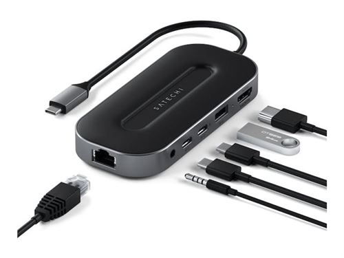 Satechi Multiport W - Station d'accueil - USB4 - HDMI - 10Mb LAN