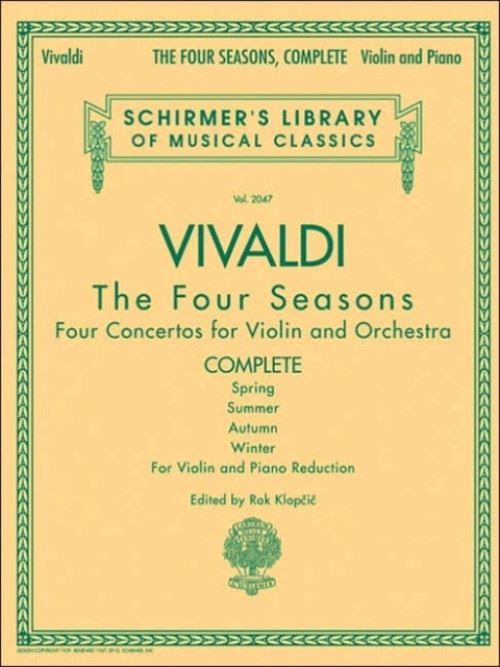 G. Schirmer - Vivaldi: The Four Seasons - pour violon et piano