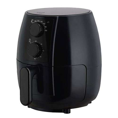 ADLER Friteuse sans graisse Airfryer AD6312 de 1600W - friture &agrave; l'air chaud - Capacit&eacute; 2,5 litres - coloris Noir