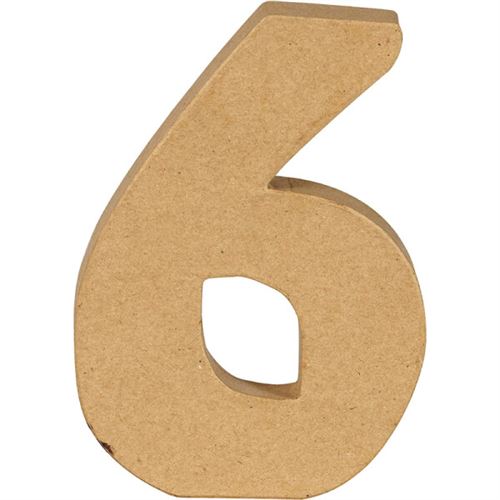 Chiffre kraft 20 cm - 6 - Décopatch