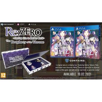 Re:ZERO Starting Life in Another World The Prophecy of the Throne Badge Edition PS4