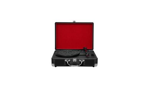Phonographe portable vintage 33/45/78rpm, platines en vinyle, enregistrement lp, lecteur phono, gramophone, haut-parleur intégré