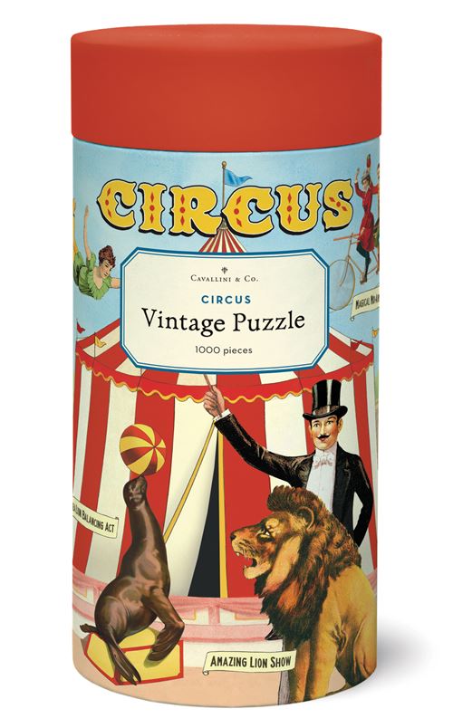 Puzzle LetterBox Cavallini Cirque 1000 pièces 50 x 70 cm