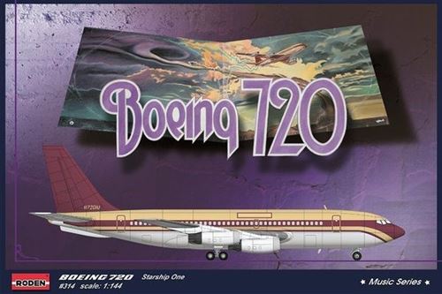  Maquette avion Roden Boeing 720 Starship 1-1/144 - Maquette d'avion