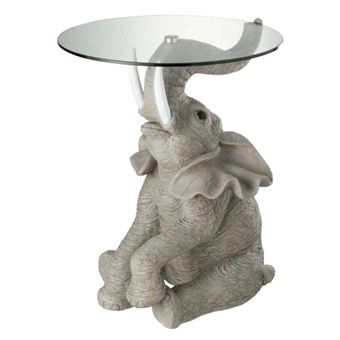 Table d'Appoint Design "Éléphant" 63cm Gris - 1